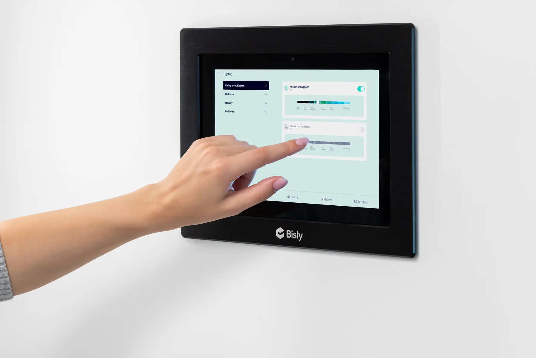 Bisly smart building dashboard interface in use