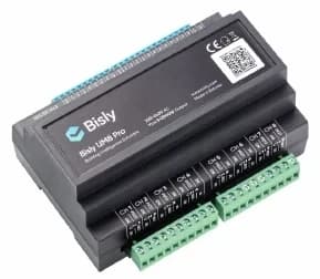 Bisly Controller 8 CU08 on a DIN rail