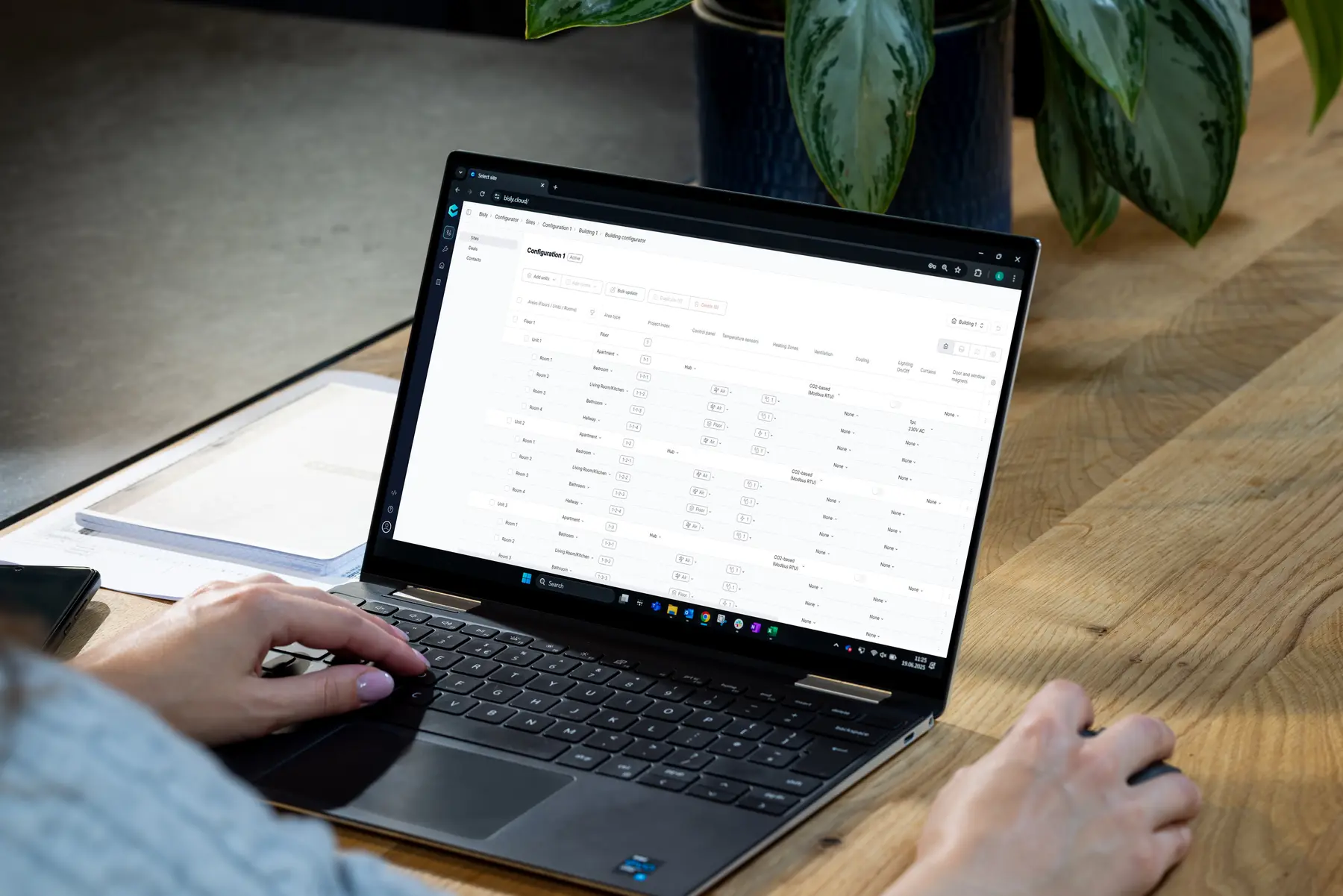 Operations configurator used for building automation setup